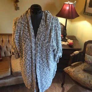 plus size open front duster/cardigan